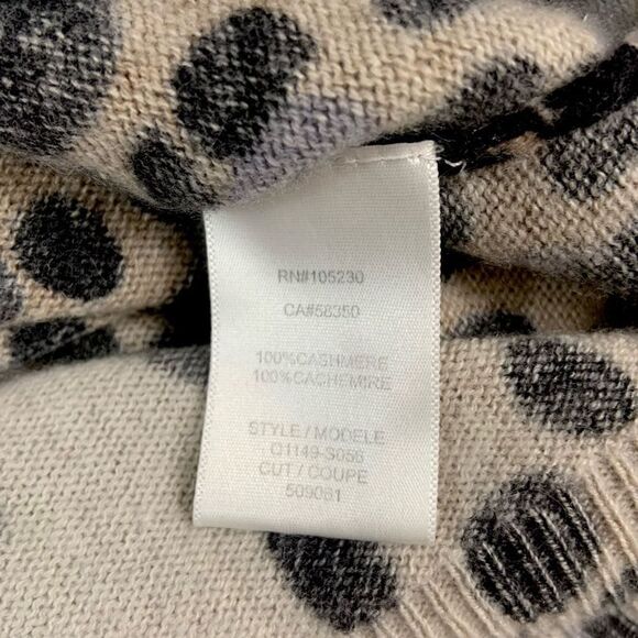 EQUIPMENT Cashmere Dalmatian Dot Cecile Sweater - Picture 6 of 11